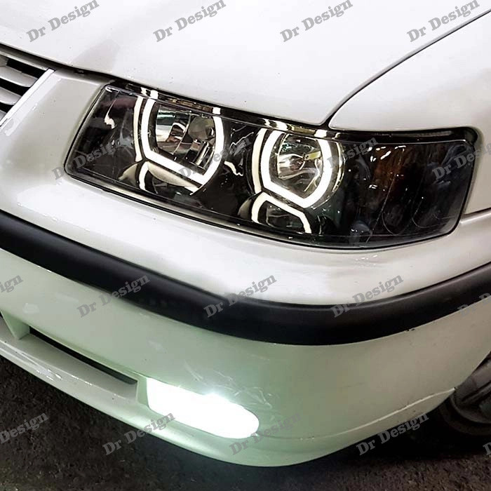 چراغ جلو اسپرت سمند طرح یو سفید