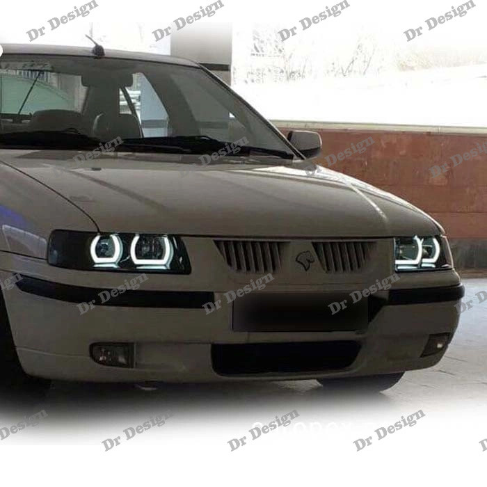 چراغ جلو اسپرت سمند طرح یو سفید