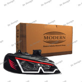 چراغ جلو اسپرت پارس مدرن طرح ام سفید قرمز