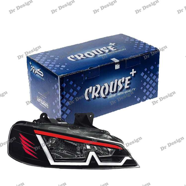 چراغ جلو اسپرت پارس کروز طرح ام سفید قرمز