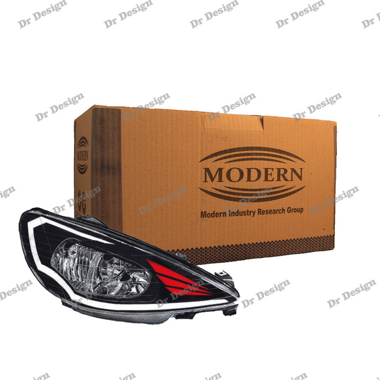 چراغ جلو اسپرت 206 مدرن طرح کامارو سفید