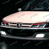 چراغ جلو اسپرت پارس طرح اونتادور سفید قرمز