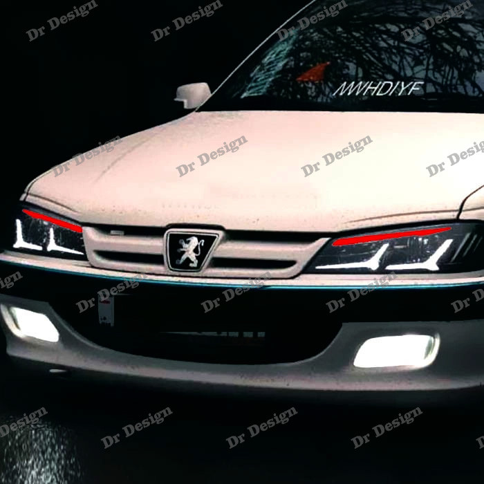 چراغ جلو اسپرت پارس طرح اونتادور سفید قرمز