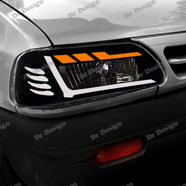 چراغ جلو اسپرت پراید طرح آئودی