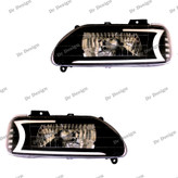 چراغ جلو اسپرت پراید طرح R8 سفید