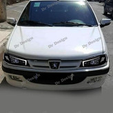 چراغ جلو اسپرت پژو پارس طرح دنا پلاس سفید