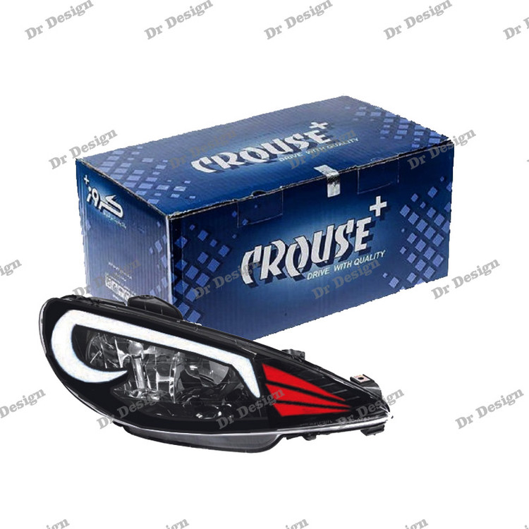 چراغ جلو اسپرت 206 کروز طرح GT سفید