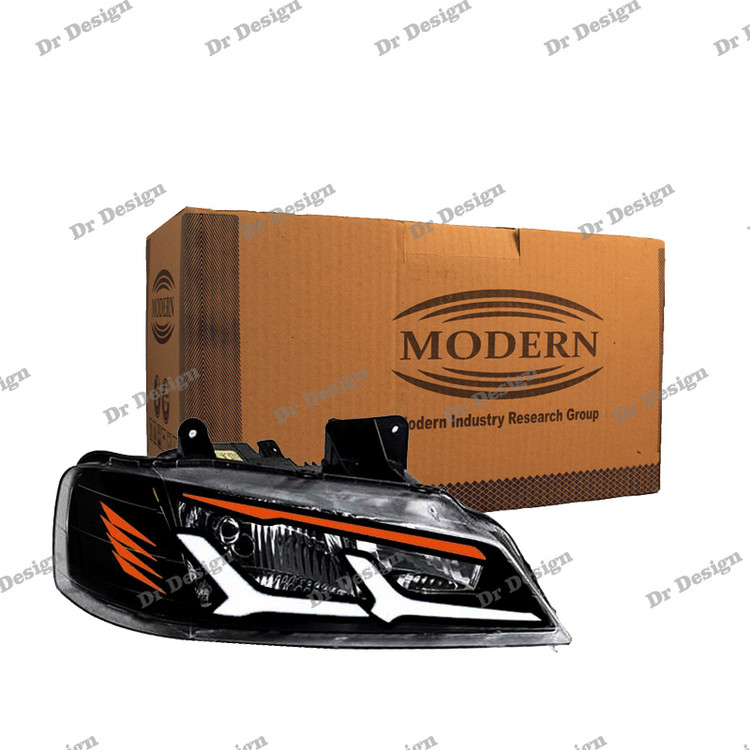 چراغ جلو اسپرت پارس مدرن طرح اونتادور سفید انبه ای