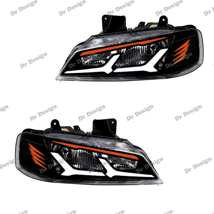 چراغ جلو اسپرت پارس طرح اونتادور سفید انبه ای