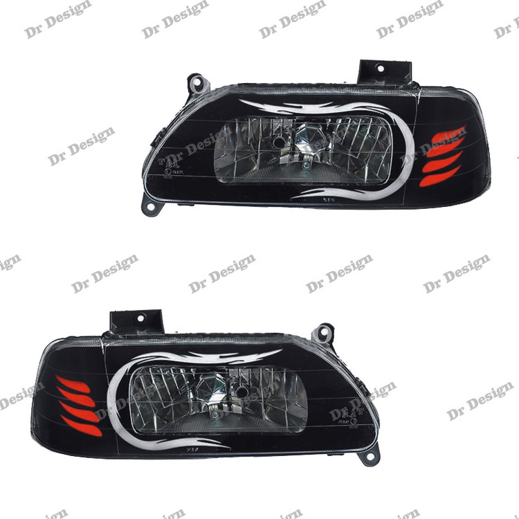 چراغ جلو اسپرت پراید طرح آتشی