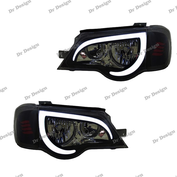 چراغ جلو اسپرت پراید 111 و 132 طرح جی تی 86 سفید