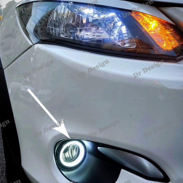 مه شکن اسپرت مدل حلقه نعون سفید