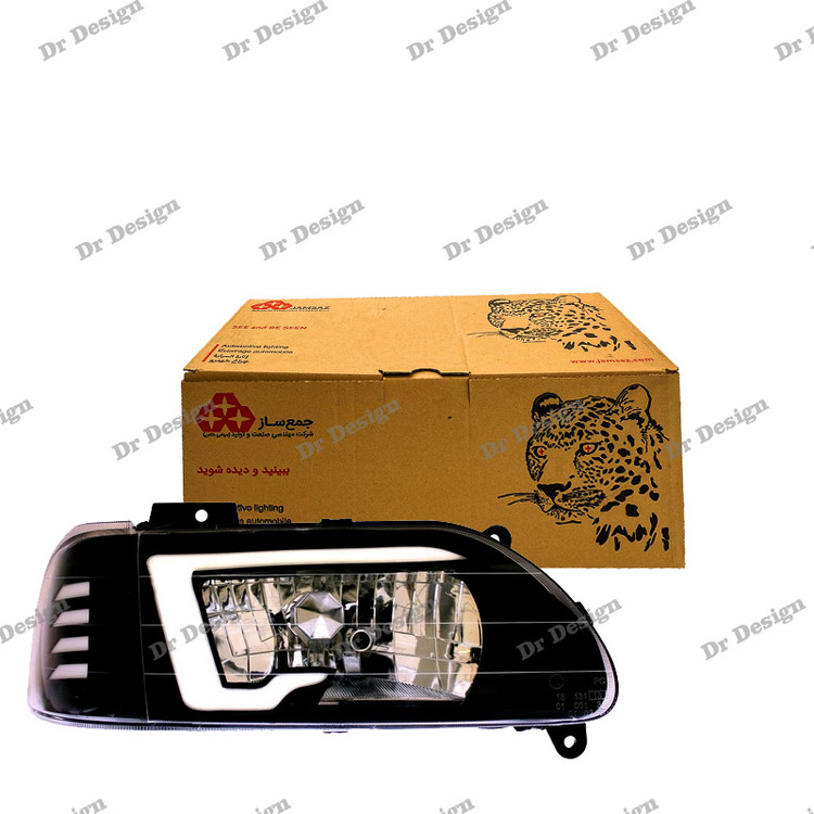 چراغ جلو اسپرت پراید جمع ساز طرح فورد سفید