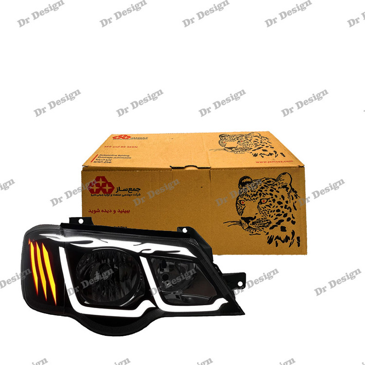 چراغ اسپرت پراید جمع ساز طرح آتش سفید