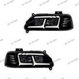 چراغ جلو اسپرت پراید طرح آئودی سفید