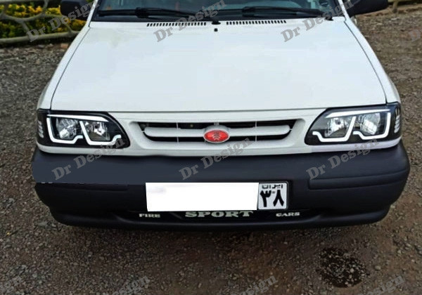 چراغ اسپرت پراید طرح بی ام و سفید