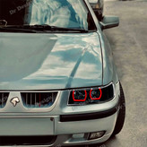 چراغ جلو اسپرت سمند طرح یو قرمز