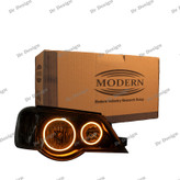 چراغ جلو اسپرت پراید 111 و 132 مدرن مدل نعون انبه ای داخل مشکی