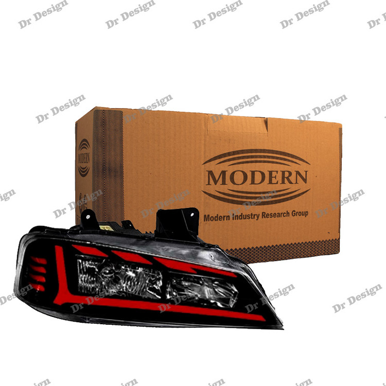 چراغ جلو اسپرت پارس مدرن طرح آئودی قرمز