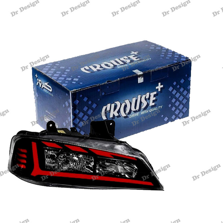 چراغ جلو اسپرت پارس کروز طرح آئودی قرمز