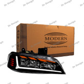 چراغ جلو اسپرت پارس مدرن طرح آئودی سفید انبه ای