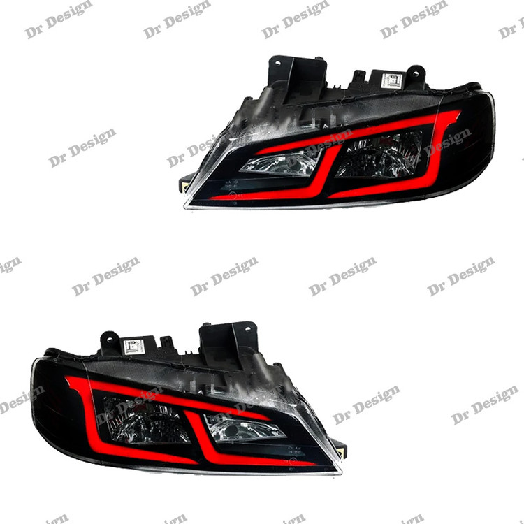 چراغ جلو اسپرت پارس طرح آبشاری قرمز