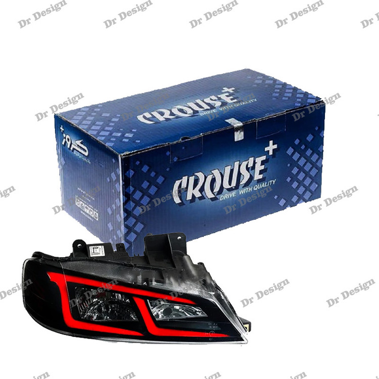 چراغ جلو اسپرت پارس طرح آبشاری قرمز