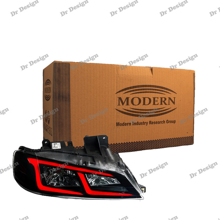 چراغ جلو اسپرت پارس طرح آبشاری قرمز