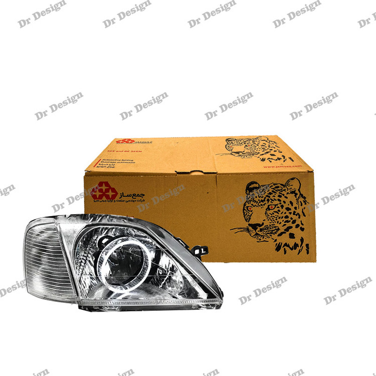 چراغ جلو اسپرت ال 90 جمع ساز مدل حلقه سه بعدی سفید