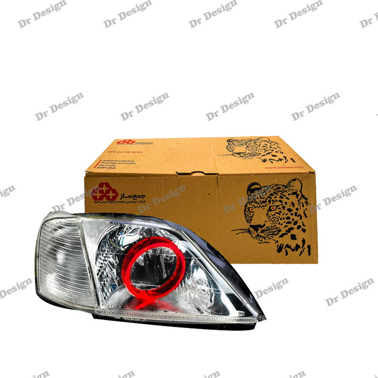 چراغ جلو اسپرت ال 90 جمع ساز مدل حلقه سه بعدی قرمز