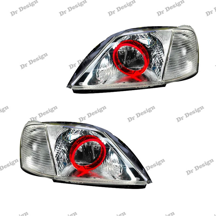 چراغ جلو اسپرت ال 90 مدل حلقه سه بعدی قرمز