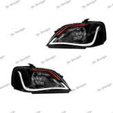 چراغ جلو اسپرت ال 90 طرح آکورد سفید نارنجی