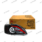 چراغ جلو اسپرت ال 90 جمع ساز طرح اف سفید قرمز