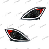 چراغ جلو اسپرت تیبا 1 و 2 طرح چشم سفید