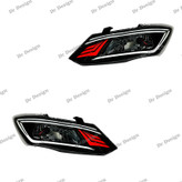 چراغ جلو اسپرت ساینا و کوییک طرح دوج سفید