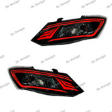 چراغ جلو اسپرت ساینا و کوییک طرح دوج قرمز