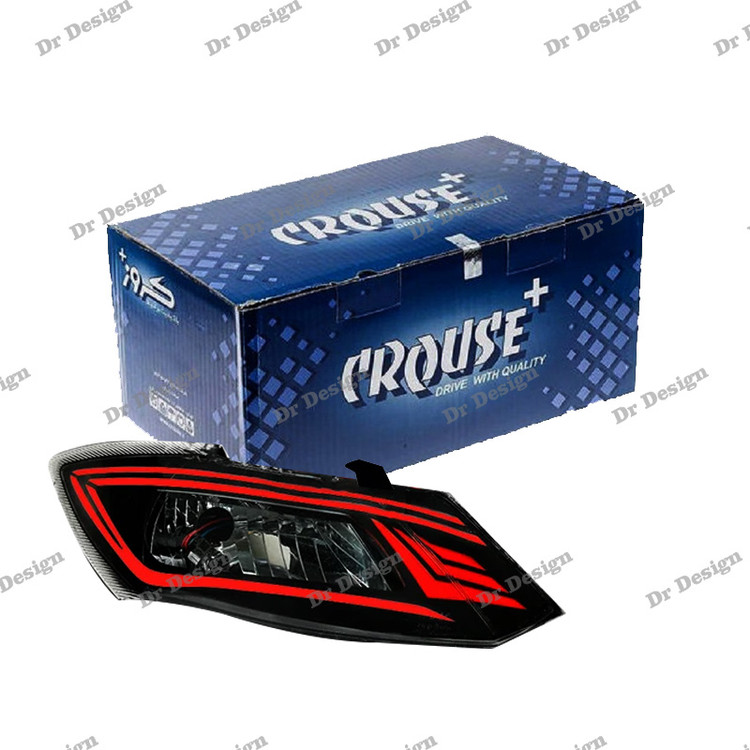 چراغ جلو اسپرت ساینا و کوییک کروز طرح دوج قرمز