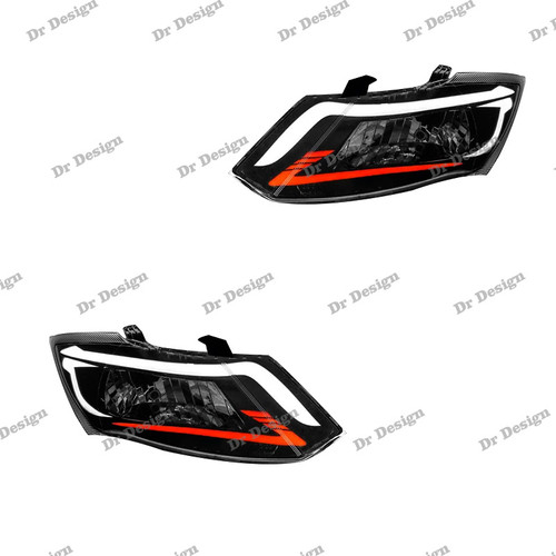 چراغ جلو اسپرت ساینا و کوییک طرح سوبارو سفید