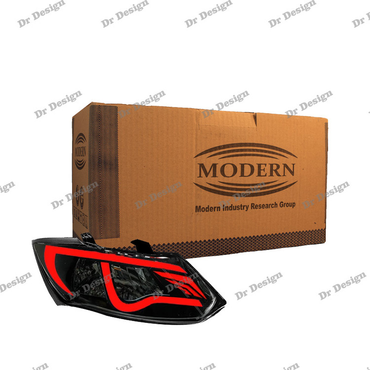 چراغ جلو اسپرت ساینا و کوییک مدرن طرح رم قرمز