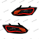 چراغ جلو اسپرت ساینا و کوییک طرح کامارو قرمز