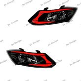 چراغ جلو اسپرت ساینا و کوییک طرح ورس قرمز