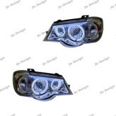 چراغ جلو اسپرت پراید 111 و 132 طرح انگری سفید