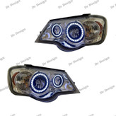 چراغ جلو اسپرت پراید 111 و 132 طرح حلقه توربینی سفید