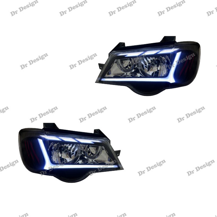 چراغ جلو اسپرت پراید 111 و 132 طرح آئودی سفید