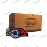 چراغ جلو اسپرت پراید 111 و 132 مدرن طرح انگری سفید قرمز