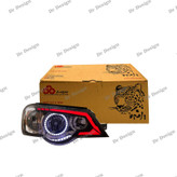 چراغ جلو اسپرت پراید 111 و 132 جمع ساز طرح انگری سفید قرمز