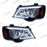 چراغ جلو اسپرت پراید 111 و 132 طرح اف 500 سفید