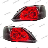 چراغ جلو اسپرت ال 90 طرح جفت حلقه سه بعدی قرمز