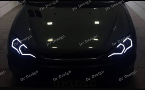 چراغ جلو اسپرت 206 طرح اسپایدر سغید