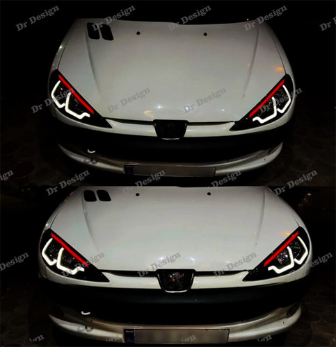 چراغ جلو اسپرت 206 طرح M8